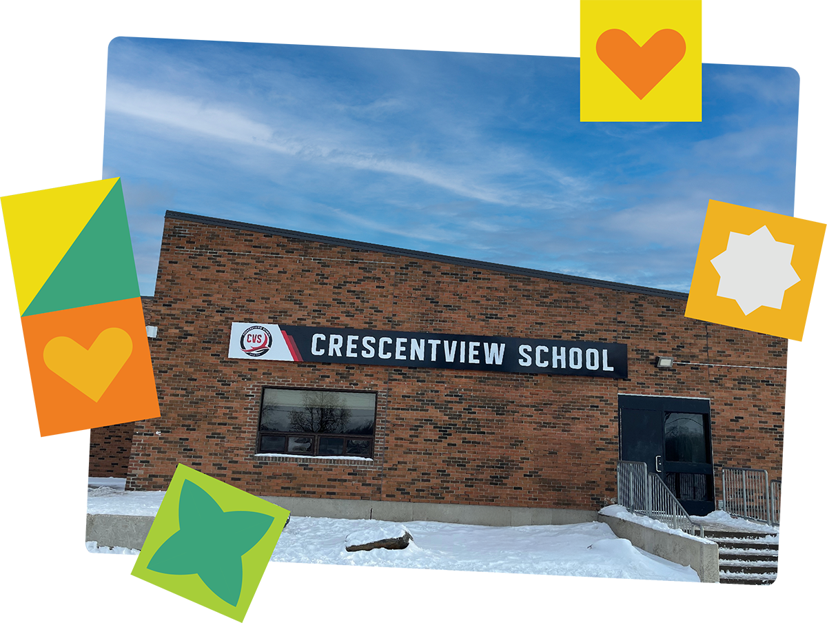 exterior of crescentview school